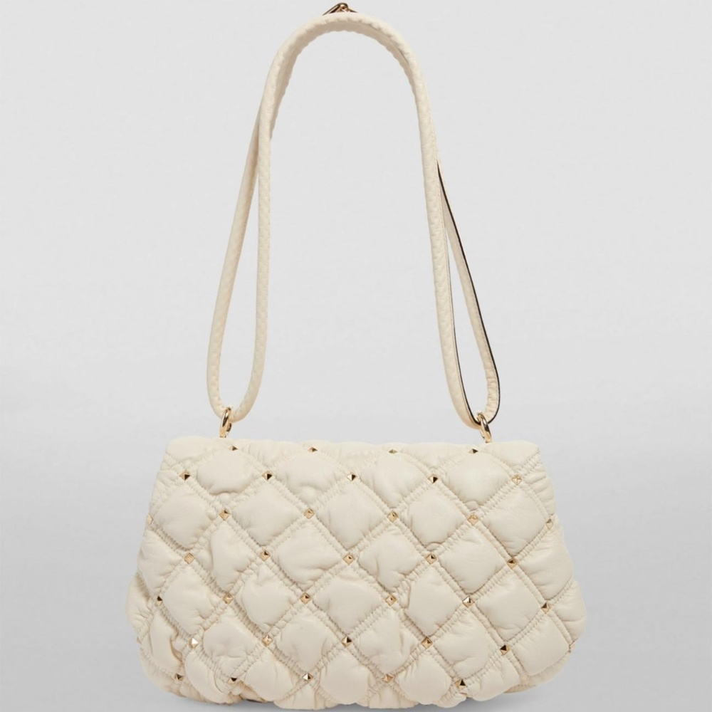 Valentino Garavani Ivory Spikeme Shoulder Bag - Picture 2 of 10